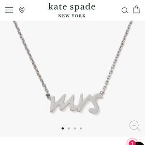 Kate Spade Mrs Necklace